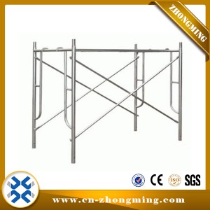 Excellent quality Galvanized Kwikstage Scaffolding - Manufacture Multifunctional H-Frame Scaffolding System /Door Frame Scaffolding – Zhongming