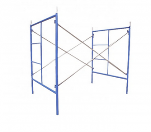 Work through style frame scaffolding system in construction