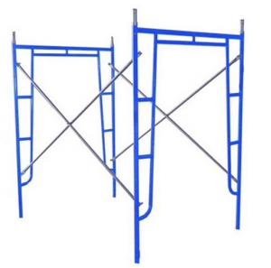 Work through style frame scaffolding system in construction