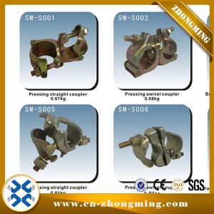 Scaffolding Fitting Pressed Right Angle Swivel Coupler Clamp
