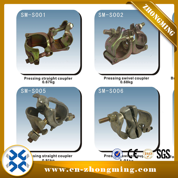Manufacturer for Jack Base - Scaffolding Fitting Pressed Right Angle Swivel Coupler Clamp – Zhongming