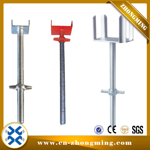 Factory source Cuplock Scaffolding - Adustable Galvanized Shoring U Head and Fork Head in Scaffolding – Zhongming